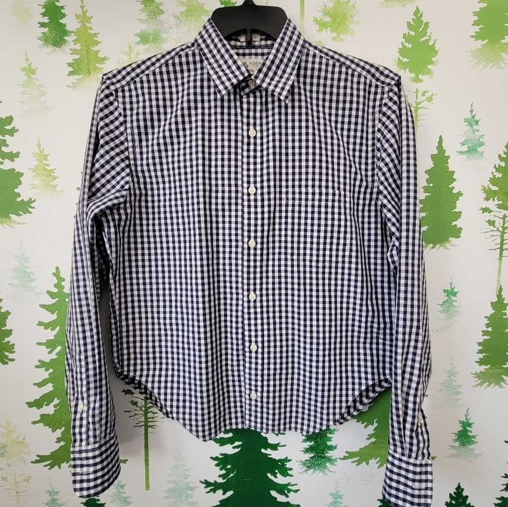 J.Crew Gingham Pattern Shirt.